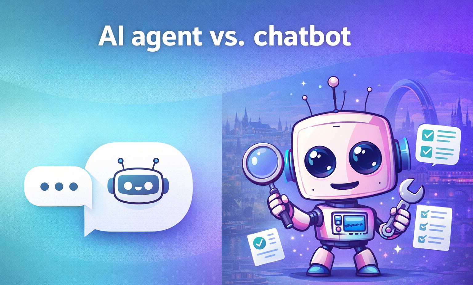 Srovnání AI agenta a chatbota pro firmy